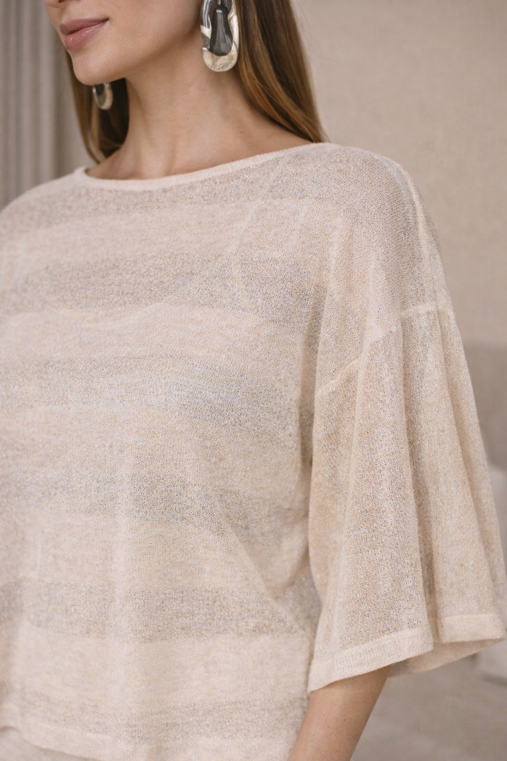 Blusa ampla de tricot