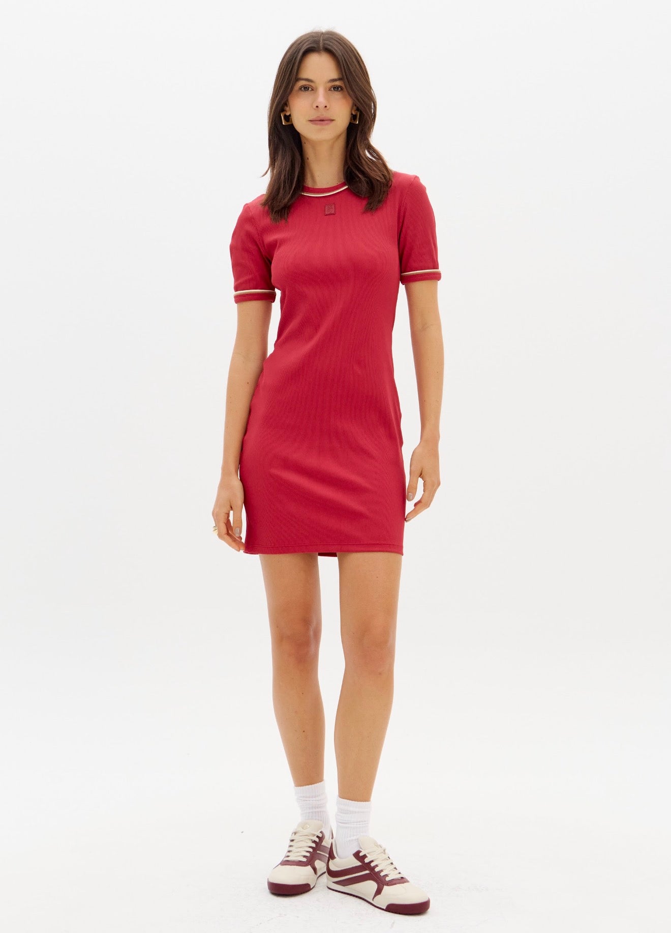 Vestido Canelado Curto