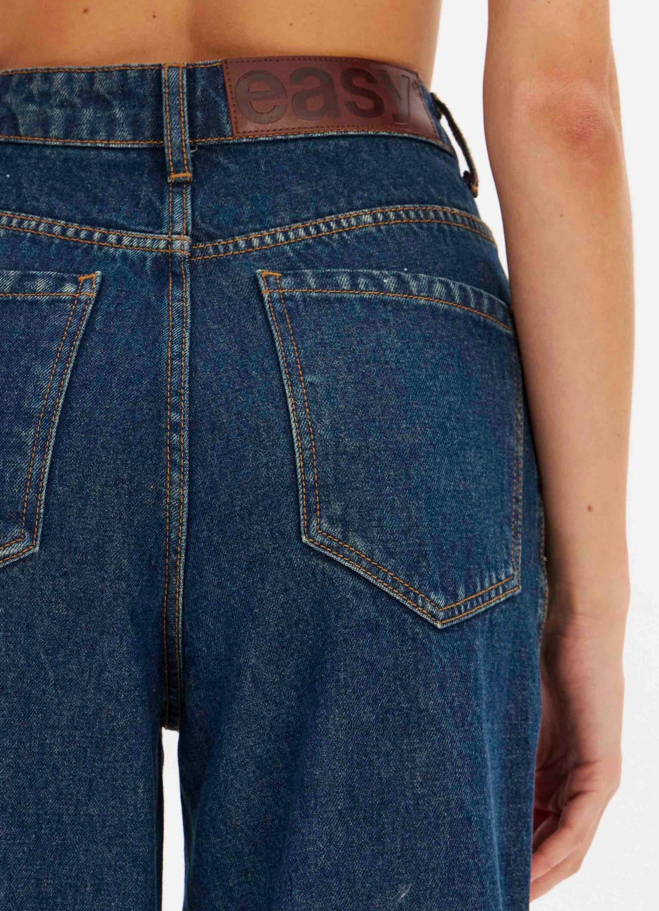 Calça Jeans Wide Leg Cintura Alta
