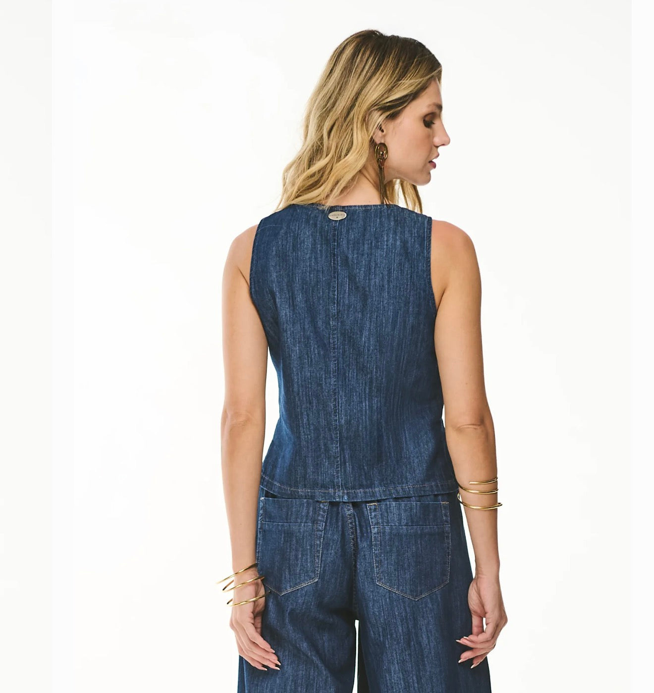 Blusa Colete Jeans Premium