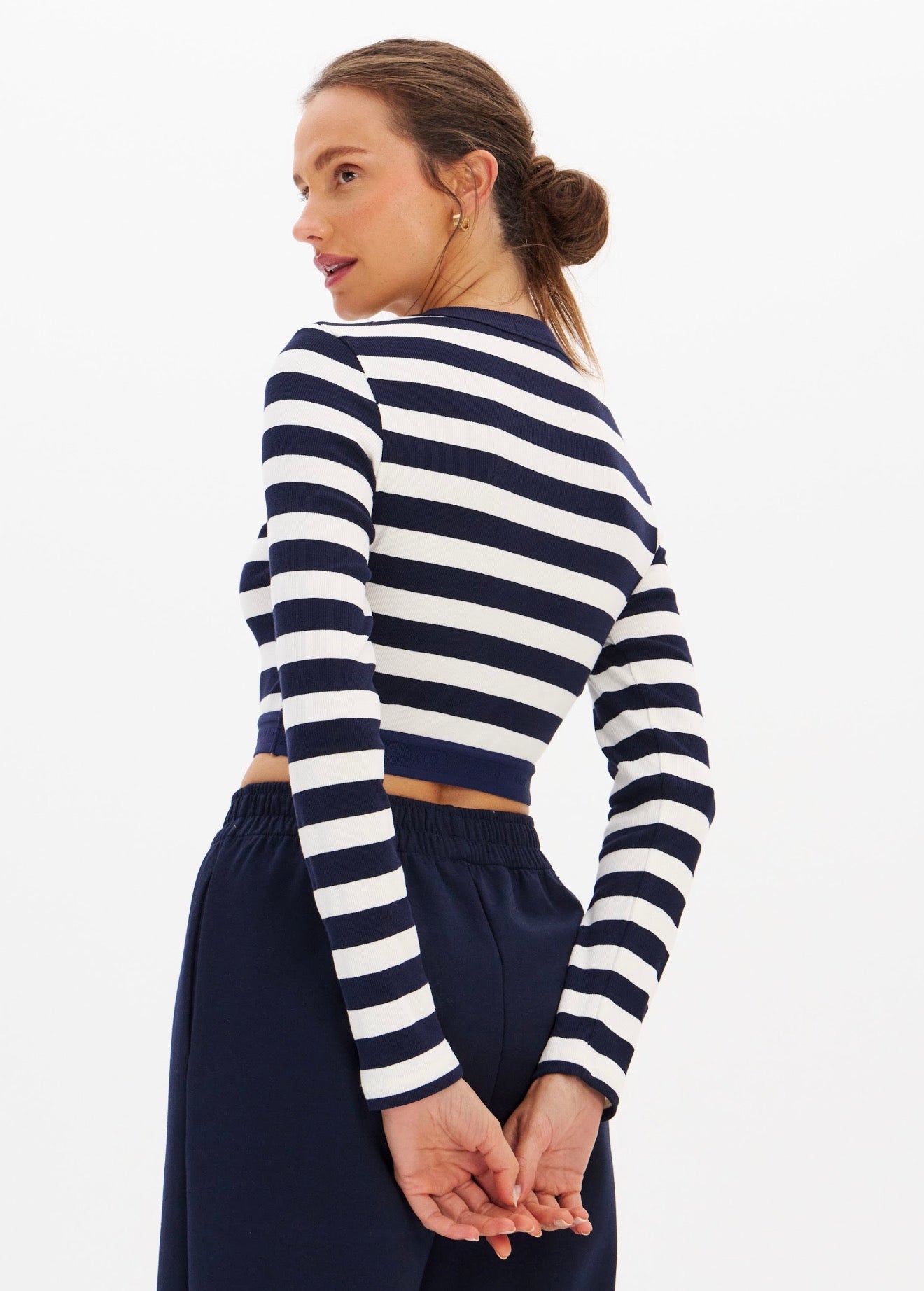 Blusa Canelada Manga Longa
