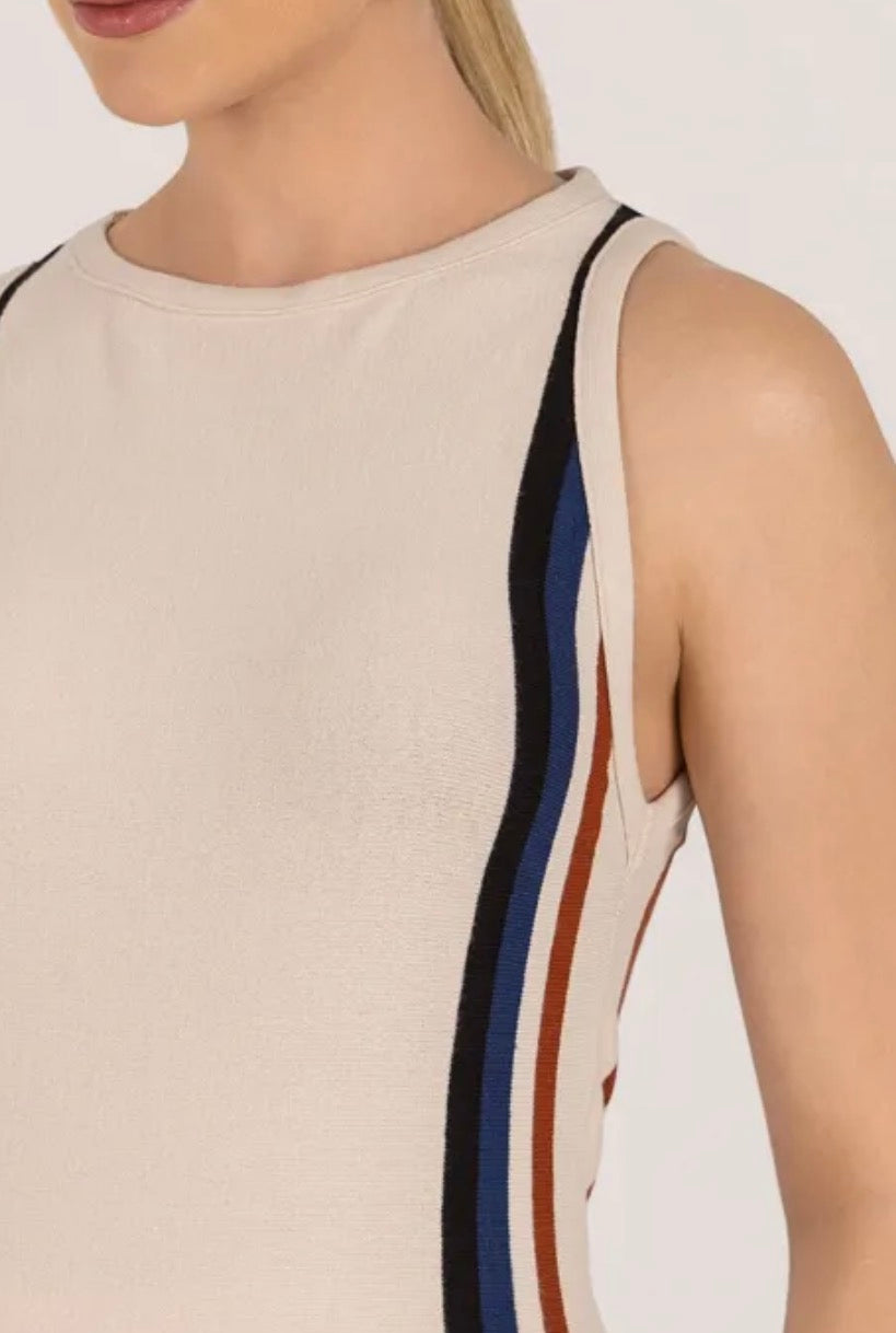 Regata Tricot Modal Listras Lateral