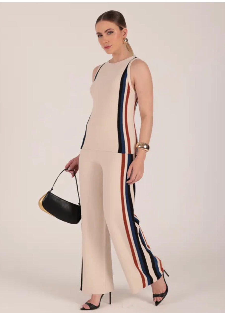Regata Tricot Modal Listras Lateral