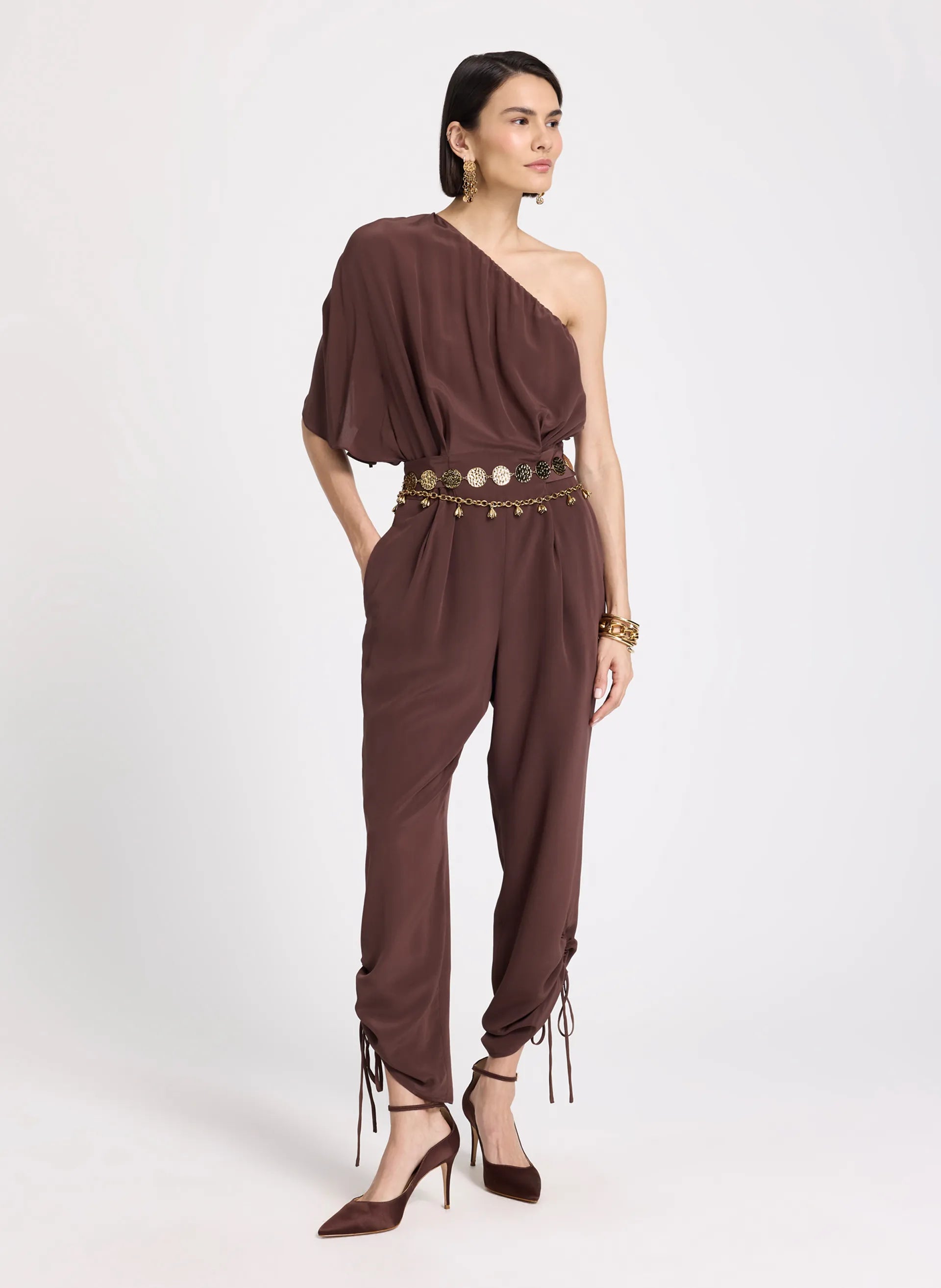 Macacão Capri Nora Seda Feminino