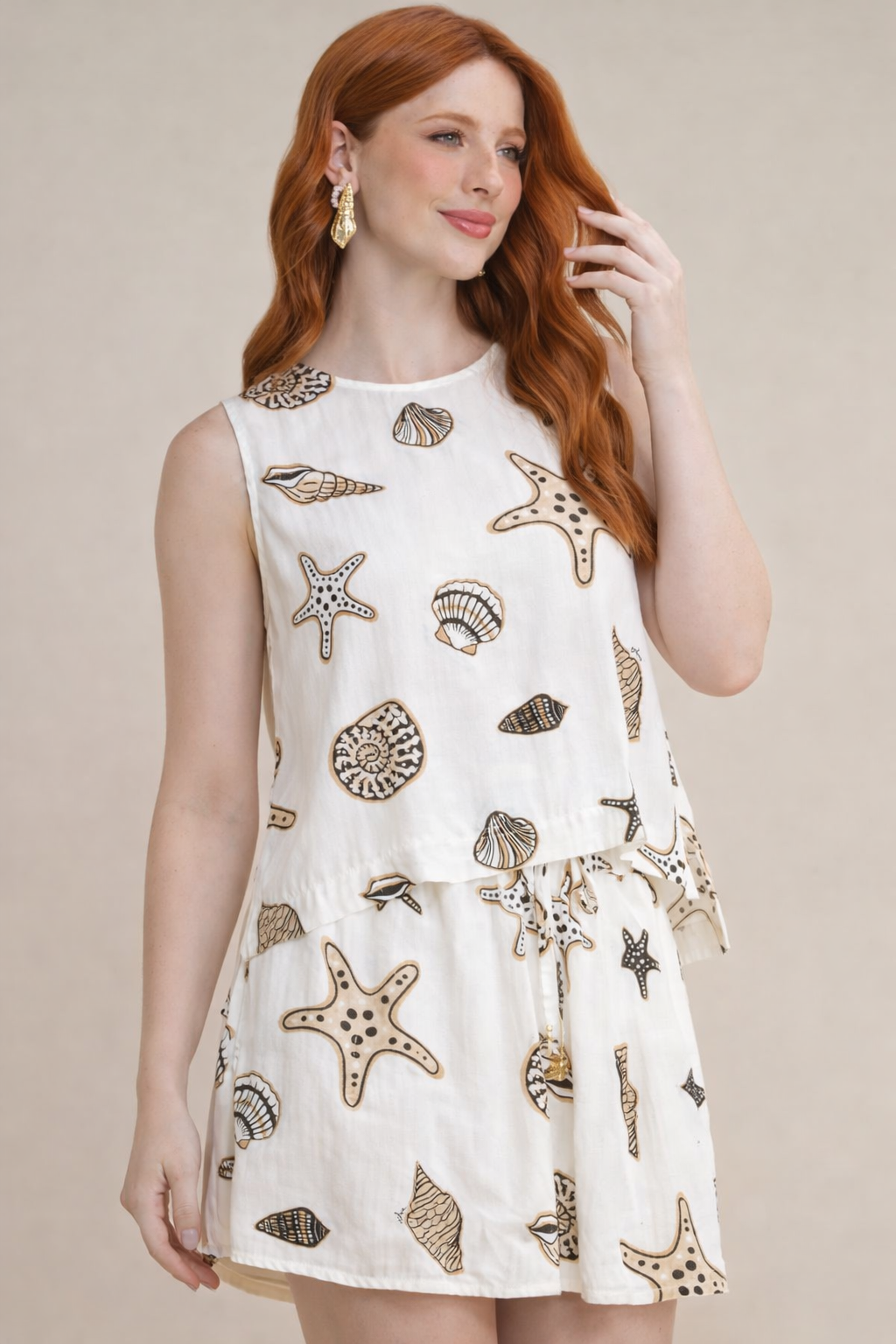 Blusa regata estampada