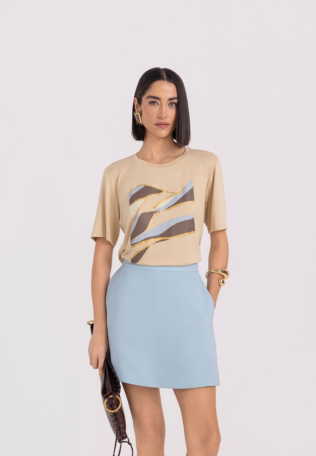 Short Saia em Alfaiataria