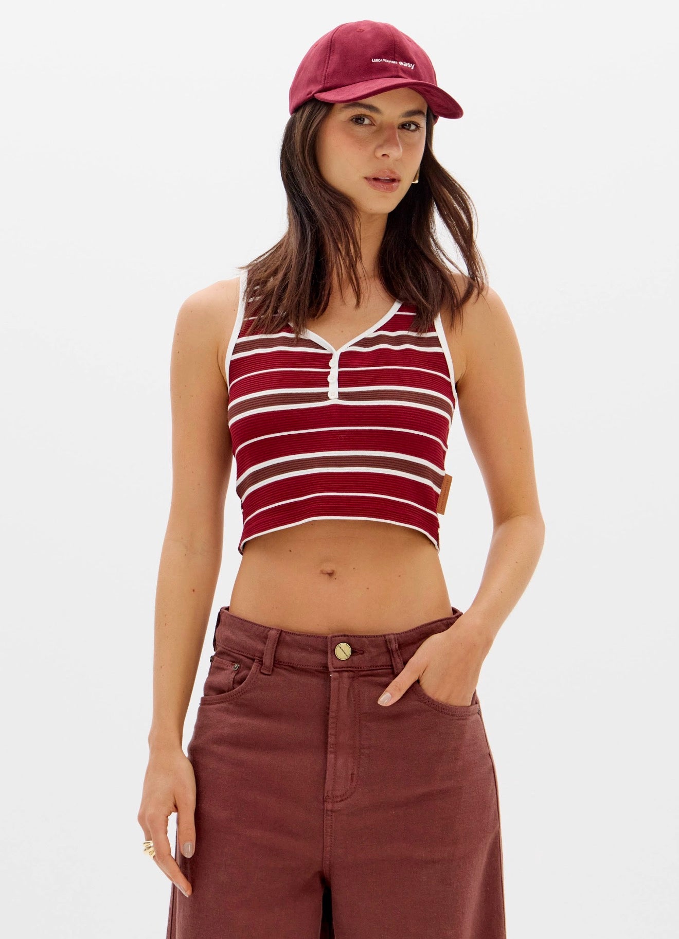 Blusa Cropped Sem Mangas