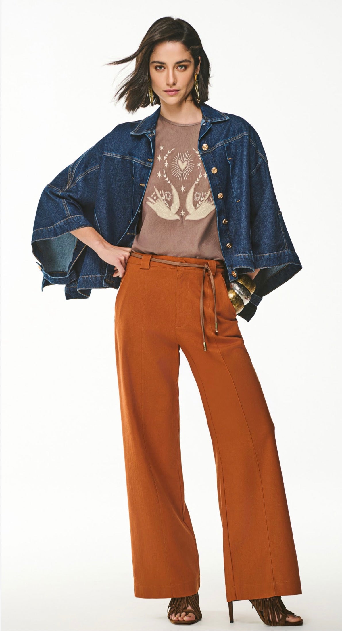 Calça Wide Leg