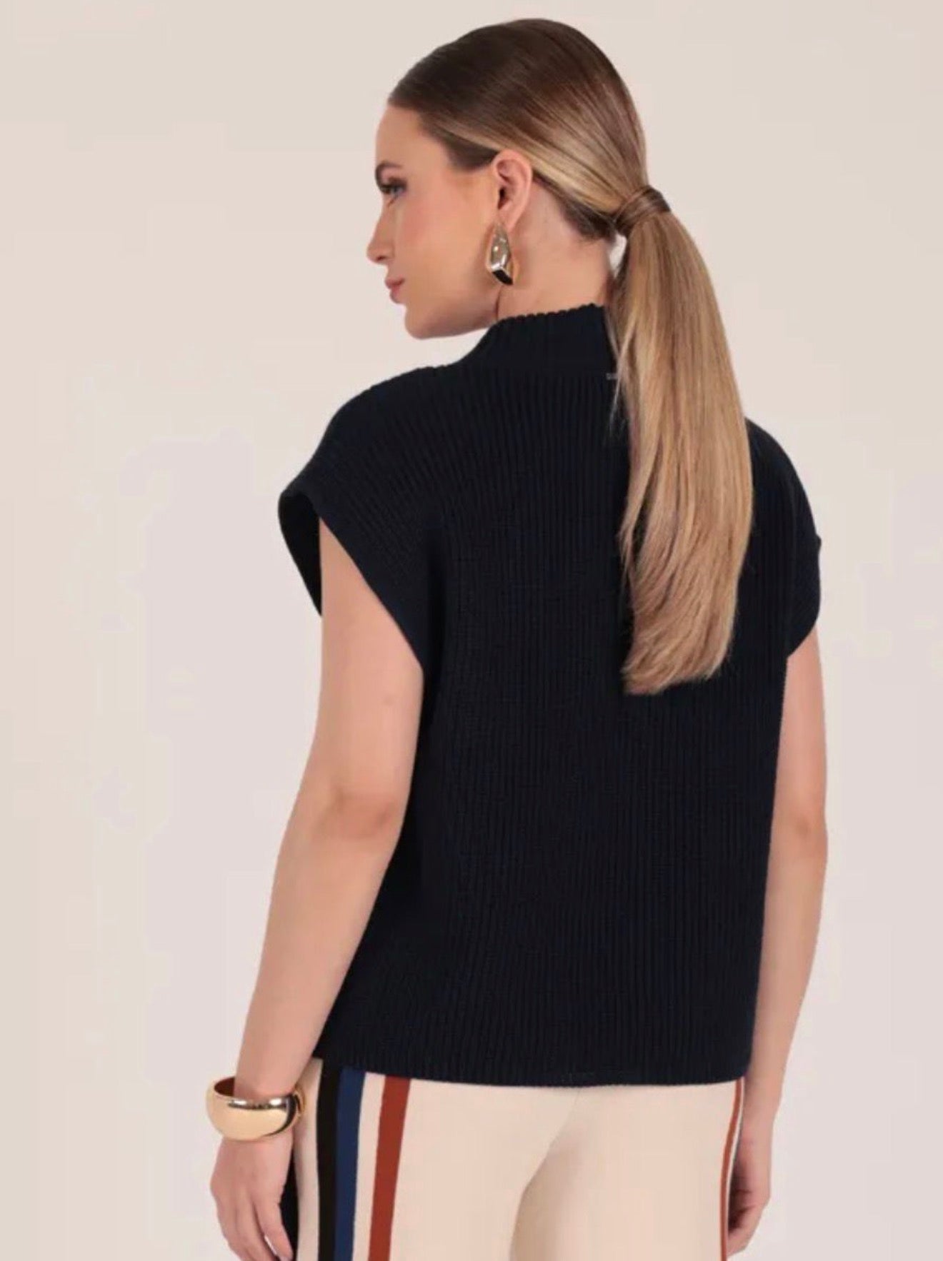 Colete Tricot Transpasse Frente