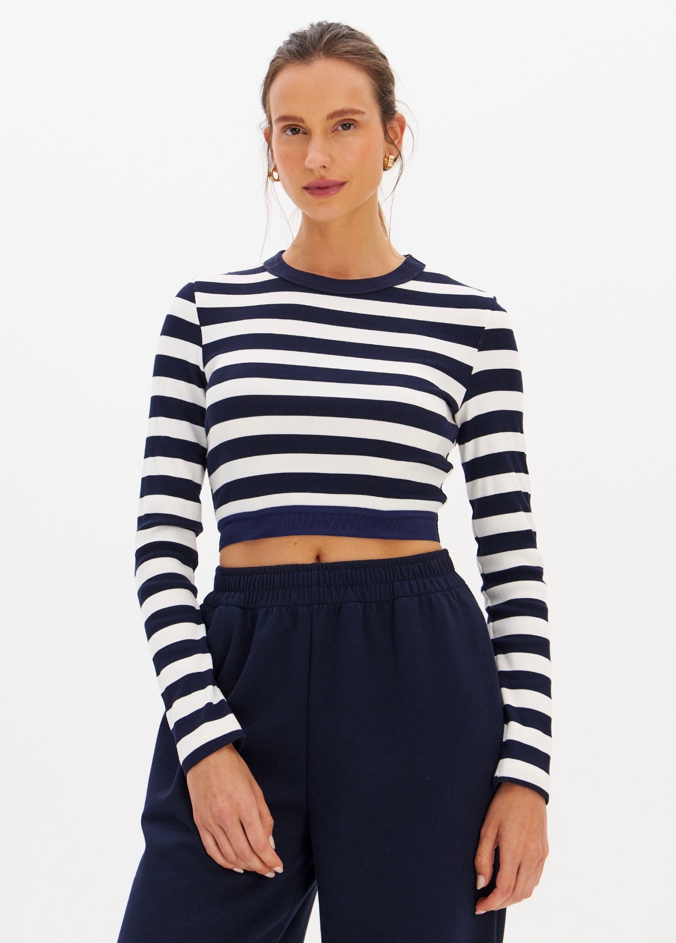 Blusa Canelada Manga Longa