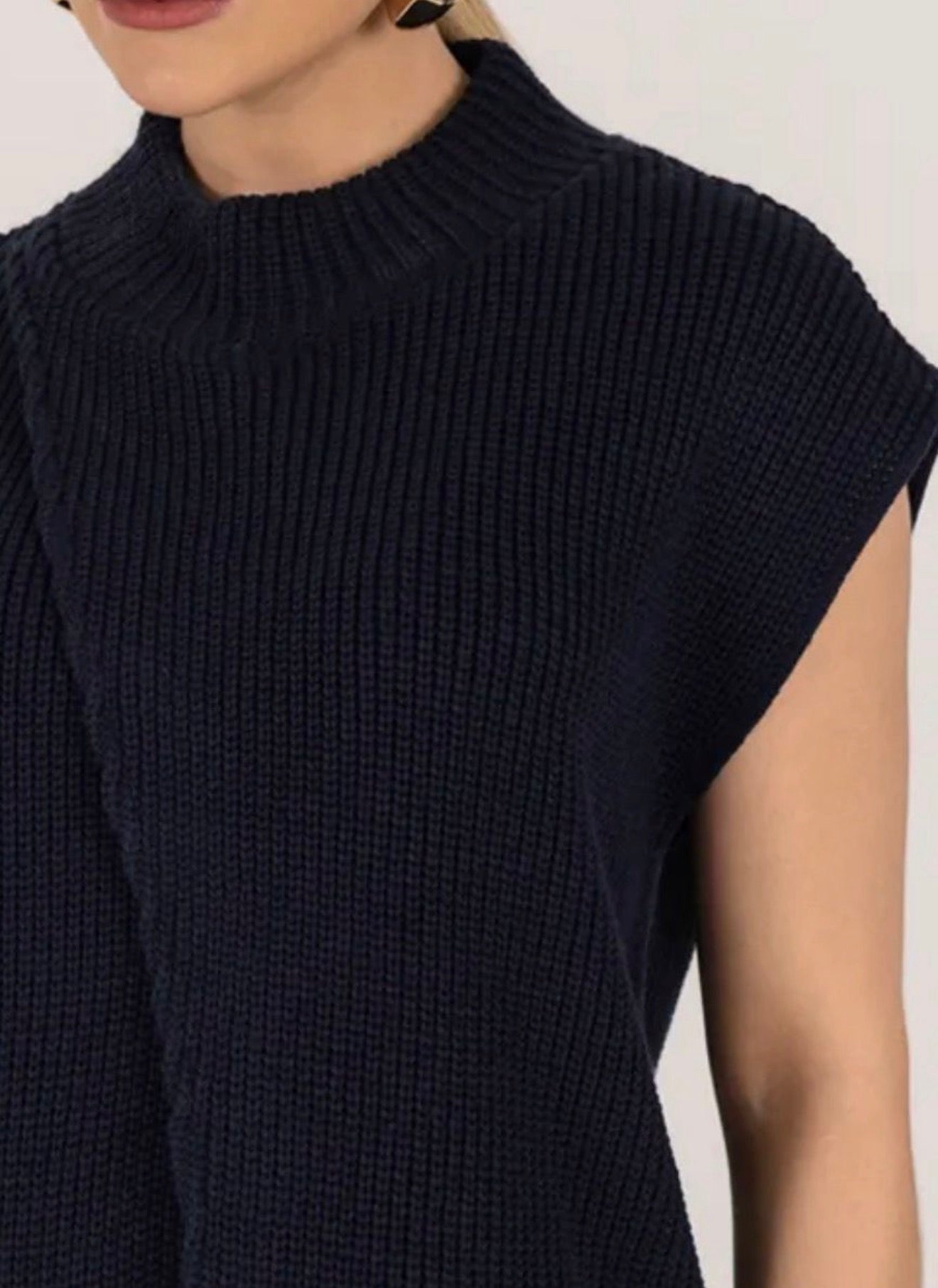 Colete Tricot Transpasse Frente