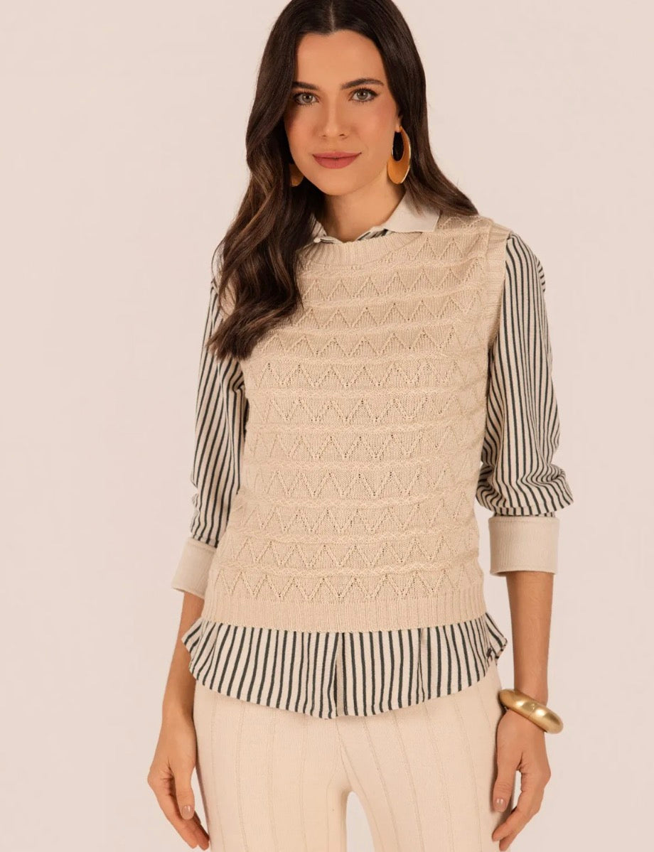 Colete Tricot Textura