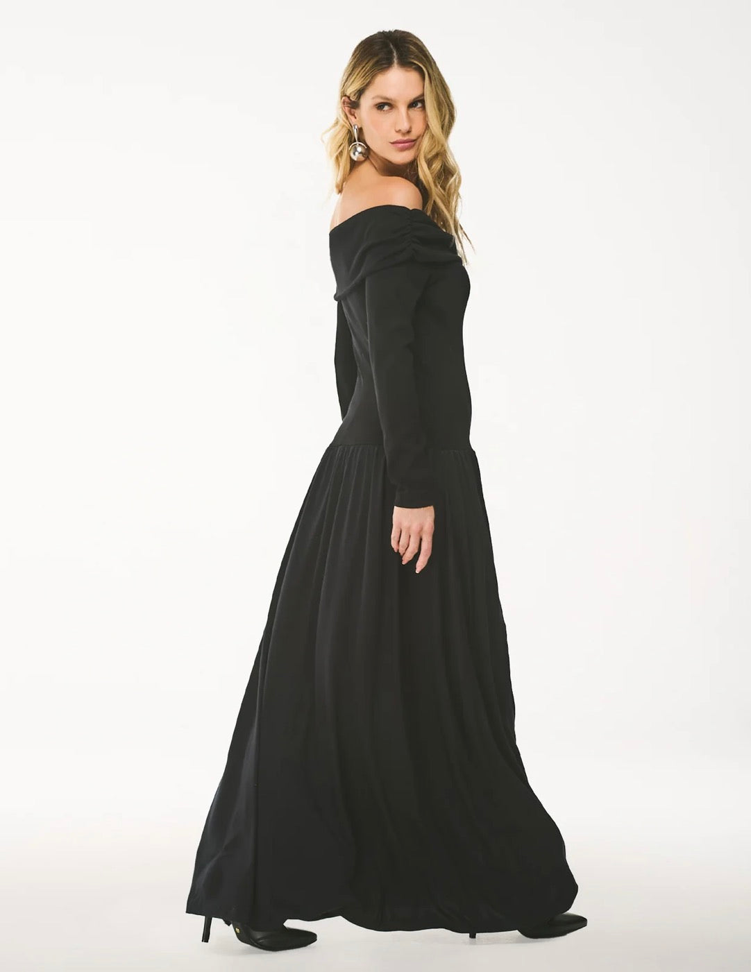 Vestido Longo Ombro a Ombro