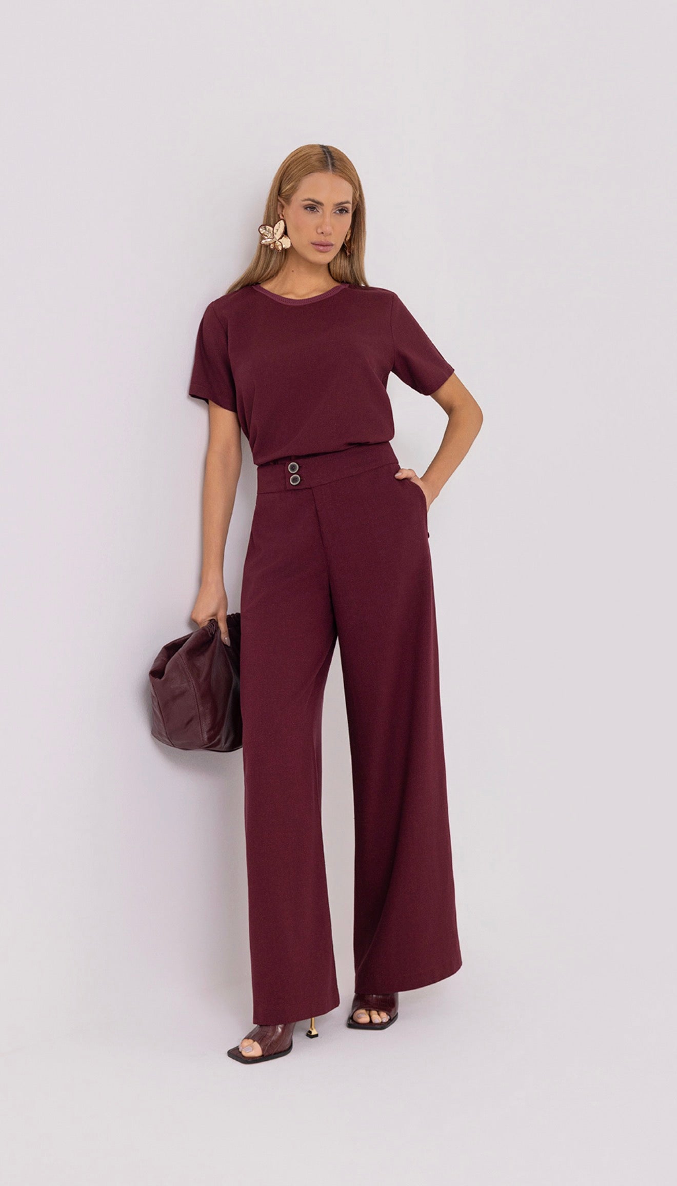 Calça com Transpasse no Cós