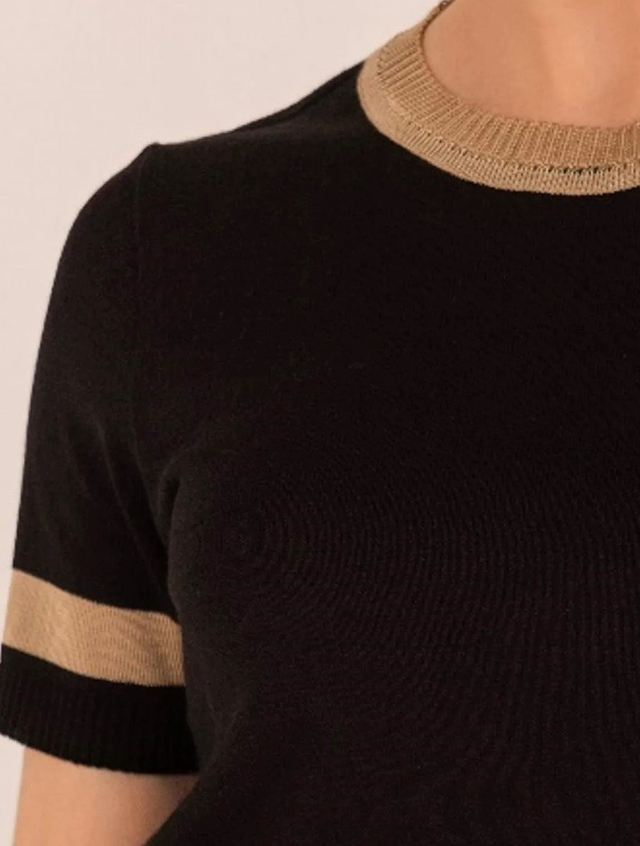 T-shirt Tricot detalhe Rayon