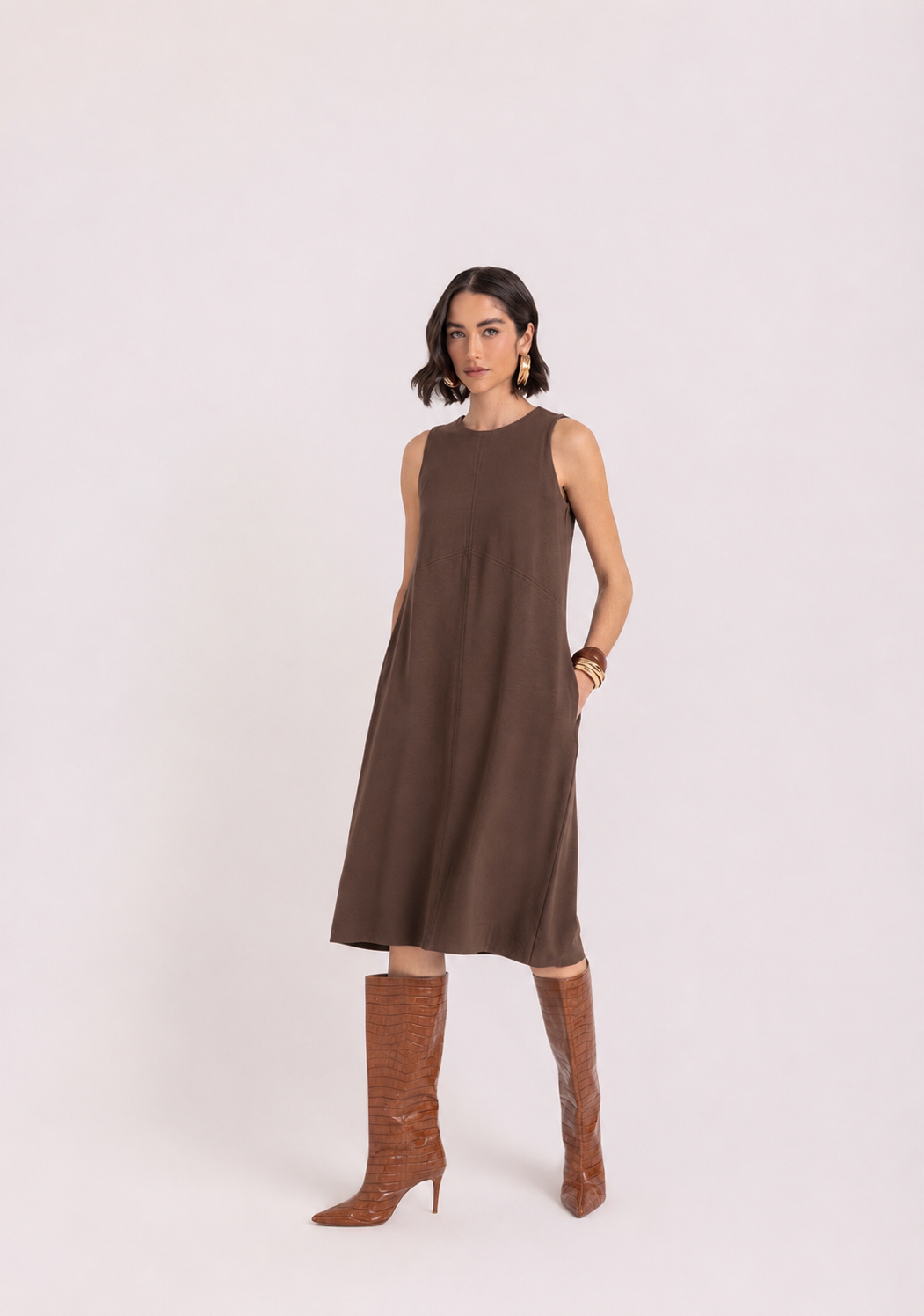 Vestido Midi Moletinho