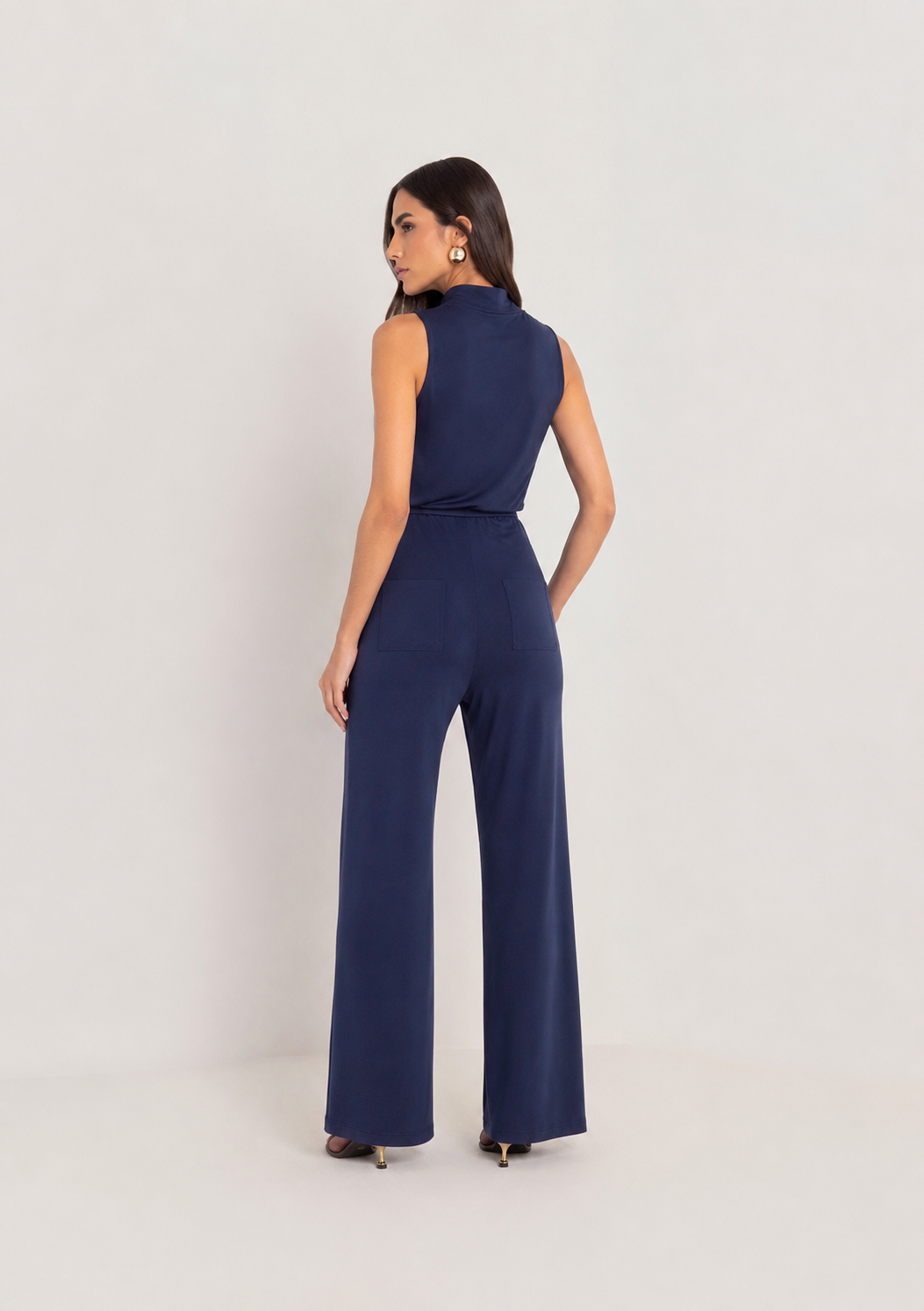 Calça de Malha com Bolsos