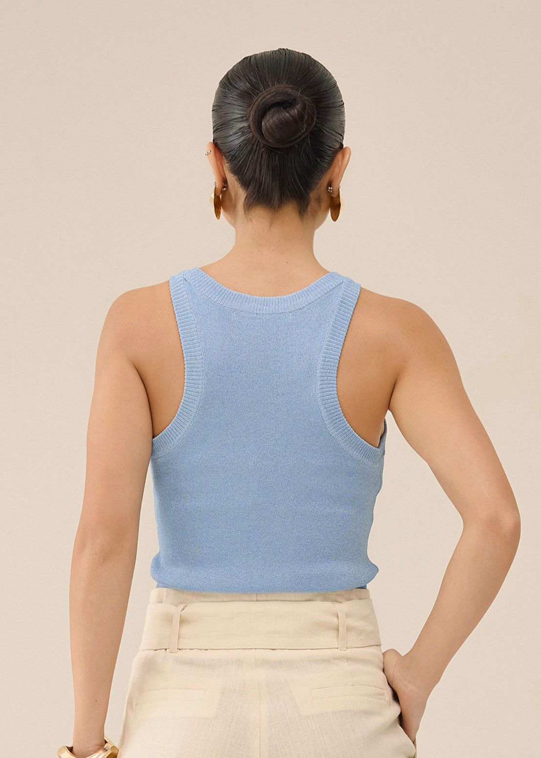 Regata Nadador Lurex Feminina Elegante